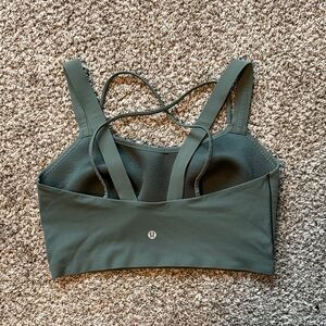 lululemon athletica Like a Cloud Long Line D/DD Olive Sports Bra